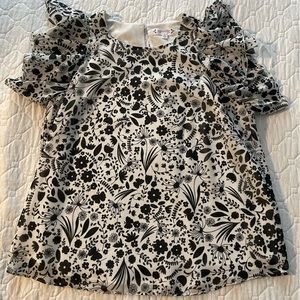 Black and white patterned camisole